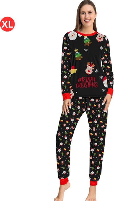 Nivard Kerstpyjama Dames Set - Christmas - Kerst Pyjama - Vrouwen - Volwassenen - Broek & Shirt - Maat XL