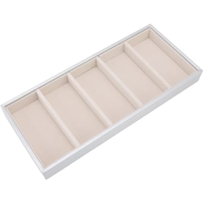 Étui à lunettes à 5 compartiments Multifonction Économiseur d'espace Support à lunettes de soleil à 5 fentes Boîte de rangement Gris argenté gris argent