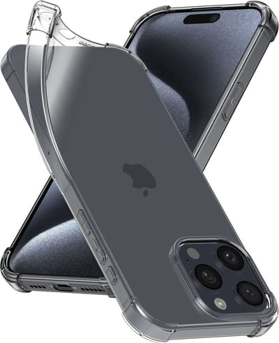 ebestStar - Hoes geschikt voor iPhone 15 Pro Max Apple, Silicone Slim Cover Case, Versterkte Hoeken en Randen hoesje, Transparant