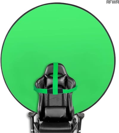 RFWR® Dubbelzijdig groen scherm 145 cm voor fotostudio's - Opvouwbareachtergrond voor livestreaming en fotografie