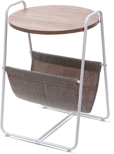 Opbergtafel met rek - Bijzettafel salontafel - Kleine ruimtes inrichten - Minimalistisch ontwerp - Niet gespecificeerd - Wit