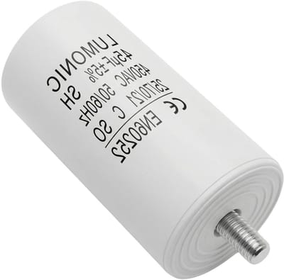 Startcondensator Motor - Bedrijfscondensator - Apparaten Starten - Zelfherstellend - 45µF 450V - Zwart