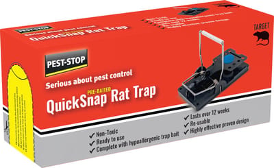 Pest-Stop - Quick-Snap rattenval met lokaas - 1 stuk