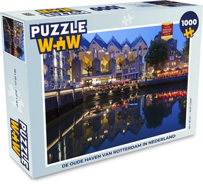 Puzzel Rotterdam - Water - Haven - Legpuzzel - Puzzel 1000 stukjes volwassenen