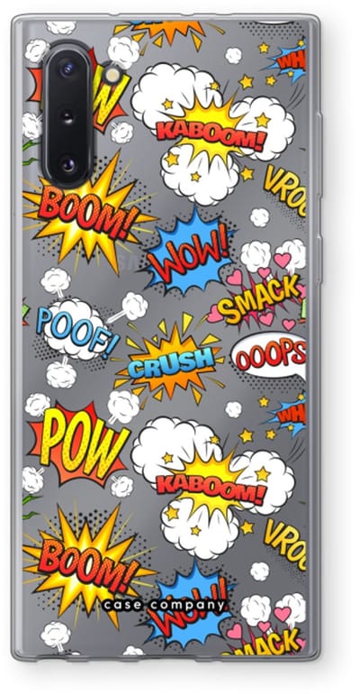 Case Company® - Hoesje geschikt voor Samsung Galaxy Note 10 hoesje - Pow Smack - Soft Cover Telefoonhoesje - Bescherming aan alle Kanten en Schermrand