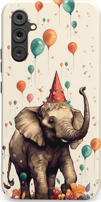 Casetastic Hoesje Geschikt voor Samsung A34 (5G) - Stijlvolle Beschermende Duo-layer Case - Ballonparade