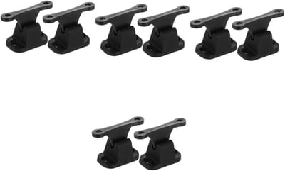 Deurhouder Kit - Deurstopper Deurvanger - Camper Stabiliteit - Eenvoudig te Installeren - 8 stuks - Zwart