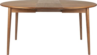 Zuiver Twist Uitschuifbare Eettafel Rond 120/160x120 cm Walnoot - Bruin