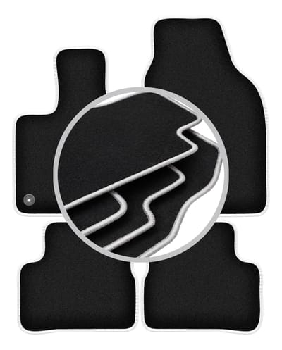 CARLUX-SILVER automatten voor: Fiat E-500 / 500 Electric hatchback (2020-)