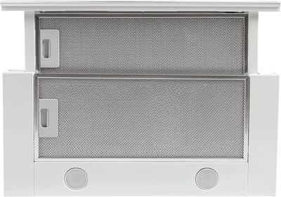 GURARI vlakschermkap GCH 117 Wh Prime Line, Afzuigkap 60 cm, wit glas, 1000m³/h, afstandsbediening