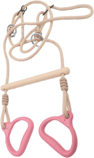 Schommelring Set - Trapeze Speelgoed - Buiten Spelen - Verstelbaar & Duurzaam - 145x38cm - Multicolor