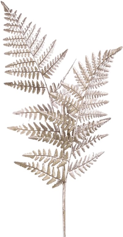 Easyplants | Kunsttak Asparagus 125 cm zilver | Zijde | Nepbloemen | goud | Onderhoudsvrij | Kant-en-klaar