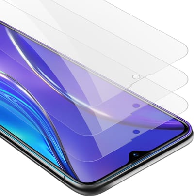 Cadorabo 3x Screenprotector geschikt voor Realme X2 / XT / Oppo K5 - Beschermende Pantser Film in KRISTALHELDER - Getemperd (Tempered) Display beschermend glas in 9H hardheid met 3D Touch