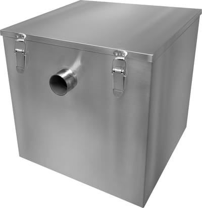 Vetafscheider - zilver - 60l - 4 veerklemmen