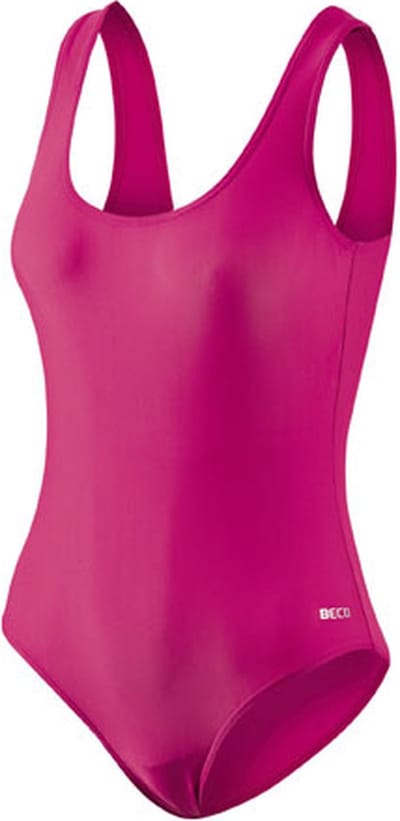BECO Zwempak U-rug Dames - Polyamide - Roze - Maat 36