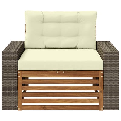 vidaXL - Buiten - Midden - Sofa - Naturel