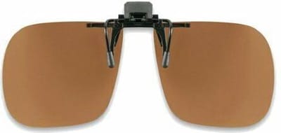 Luxe Clip on zonnebril - Opklapbaar - Bruin - Bril Polariserend - UV400 bescherming