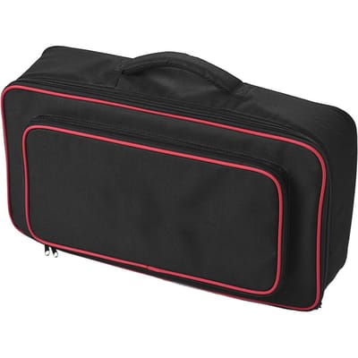 Rockhouse Sac de transport portable à main résistant à l'abrasion en tissu épais Sac de transport pour pédalier Grande taille Pédalier de guitare noir