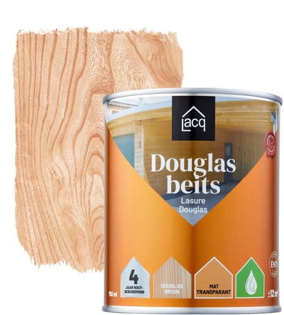 Lacq Douglas Beits Douglas Bruin 750 ml - Weerbestendig - Scheurvrij - Betrouwbaar - Natuurlijke Uitstraling