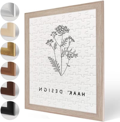 Puzzellijst Klassiek - Fotolijst Puzzel - Puzzels Inlijsten - 35mm Profiel - 55 x 78 cm - Sonoma eiken decor