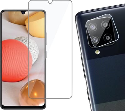 Screenprotector geschikt voor Samsung Galaxy A42 - Camera Screen Protector Glas