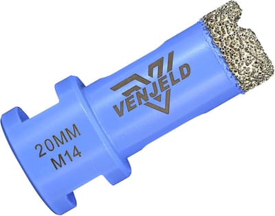 Diamantboor - Gatenzaag M14 - Tegels Boren - Vacuüm Gesoldeerd - 20 mm - Paars