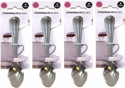 Haushaltshelden Koffielepels/theelepels - 16x - RVS - 15 cm