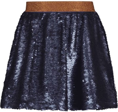 B.Nosy Meisjes rok pailletten - Rhodee - Navy blauw