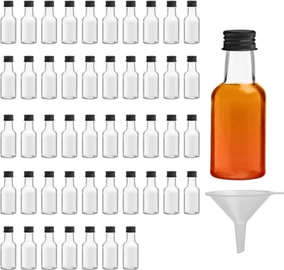 Unyqoos ® Kleine Navulbare Flesjes voor Drankjes en Sauzen - Set van 48