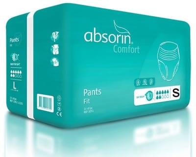 Absorin Comfort pants fit - incontinentie broekje - small tot 90 cm