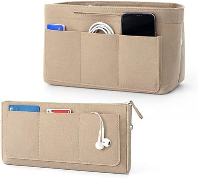 Famanu - Handtassen Organizer Tas Organizer met Verschillende Vakken Bag in Bag Organizer van Vilt