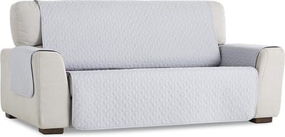 Belmarti Geo bankbeschermer - 110 cm - Lichtgrijs