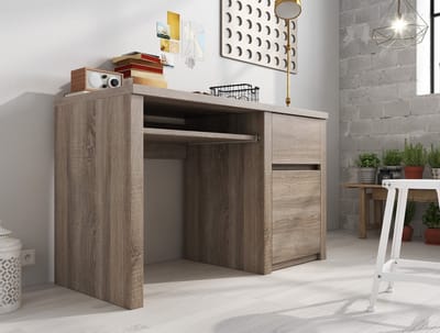 Meubella - Bureau Monaco - Truffel eiken - 120 cm