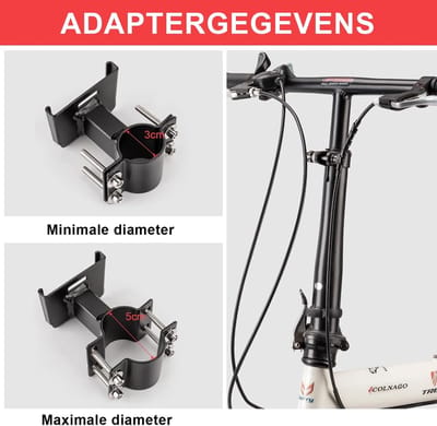 SnelShoppen - Voormand voor Elektrische Scooters en Vouwfietsen - Snelle Afneembare Trottinettenmand met Handgreep - Duurzaam Design voor Fiets, Step,