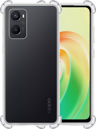Hoesje - Geschikt voor OPPO A76 - Sterk & Shockproof - Siliconen Case - Back Cover - Telefoon Hoes Shock Proof - Telefoonhoesjes - Transparant