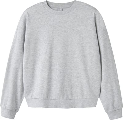 NAME IT - TAFCOX LS SHORT LOOSE SWEAT BRU NOOS - Dames - Sweaters