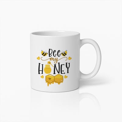 Bee My Honey Mok 330 ml - Schattige en Zoete Koffiemok, Perfect Cadeau voor Liefdevolle Personen, Valentijnsdag of Romantisch Gebaar
