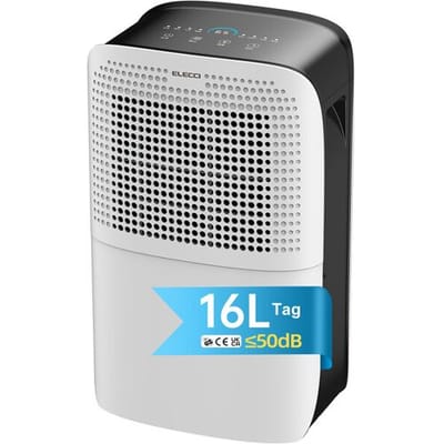 ELECCI ontvochtiger 16 l/dag met afvoerslang, 3,1 l watertank, 4 standen, R290, continue afvoer, automatische ontdooiing, 24 u timer, ideaal voor