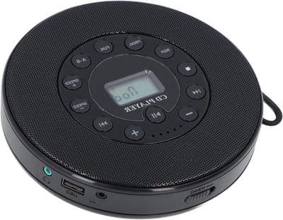 Draagbare CD-speler - Muziekspeler Bluetooth - Muziek Luisteren - Ingebouwde Speaker - 22 x 19 x 6 cm - Zwart