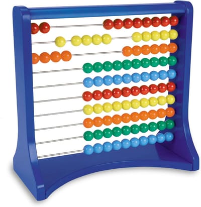 Rekenrek met Tien Rij van Plastic Kralen voor Basismathematiek