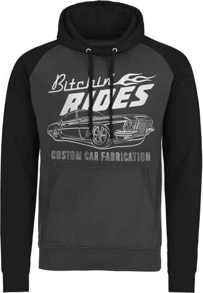 Bitchin' Rides Hoodie/trui -S- Custom Car Fabrication Grijs/Zwart