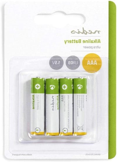 Batterijen AAA - Alkaline Energie - Apparaten Voeden - 1.5 Volt - 4 Stuks - Wit
