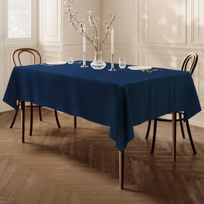 Direct Home Direct Rechthoekig Rechthoekig Stoffen Tafelkleed Tafelkleed Tafelkleed, 100cm x 140cm 39"x55" Marineblauw