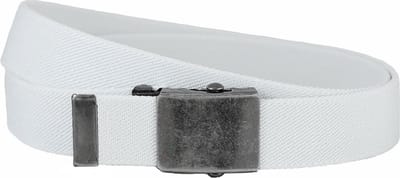 Houtkamp Werkriem Canvas Stretch - Ergonomische Werkbroek Riem - Wit - Lengte totaal 100 cm / Riemmaat 85