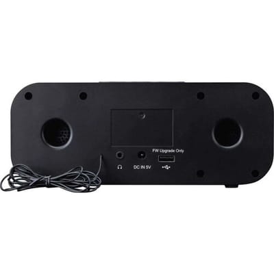 Lenco Internetradio - Stereo Internet Radio met Wifi DAB en FM - Bluetooth 5.3 - Wekkerradio - DIR-121BK - Zwart