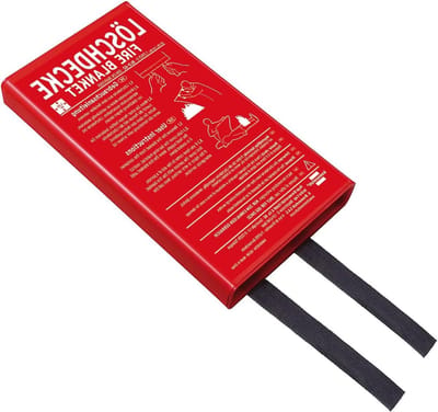 Brandblusdeken - Noodhulp deken - Snelle blussing - Hittebestendig 550°C - 120 x 120 cm - Rood