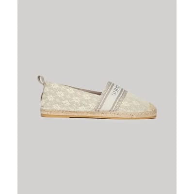 Superdry - Canvas espadrilles met overlay - Dames - Espadrilles