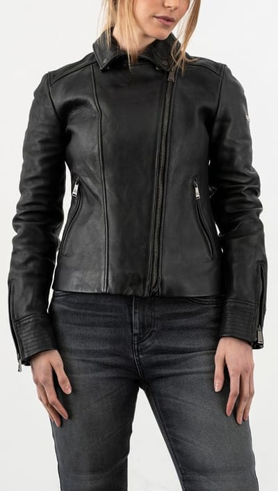 ROKKER Bonny Zwarte Dames Leren Motorjas - Jas