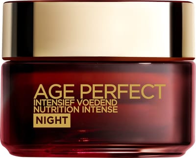 L’Oréal Paris Age Perfect Intensief Voedend Manuka Honing Nachtcrème - Essentiële voedingstoffen en mineralen - Krachtig onbewerkt ingrediënt - 50 ml