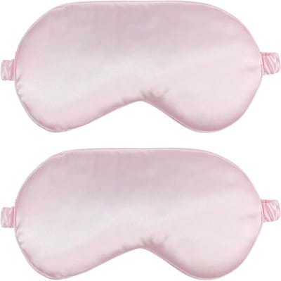 Zijden slaapmasker voor dames en heren, zacht en comfortabel oogmasker met verstelbare riem, lichtblokkerend en ideaal voor een goede nachtrust